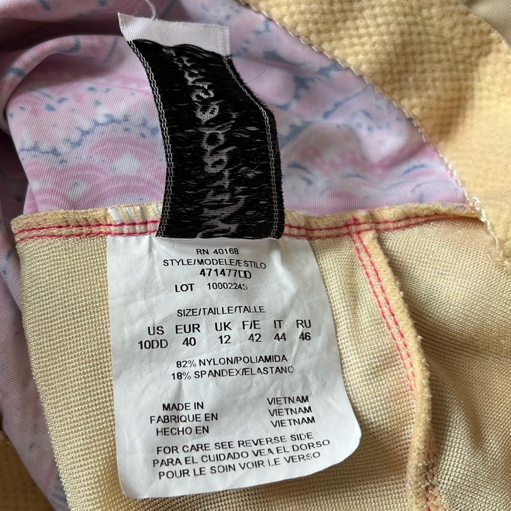 Miraclesuit DD Cup Tankini Top Pink Paisley Size 10 - Picture 5 of 7